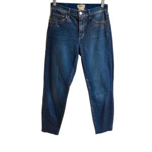 L’AGENCE El Matador Gold Glitter Coated Jeans